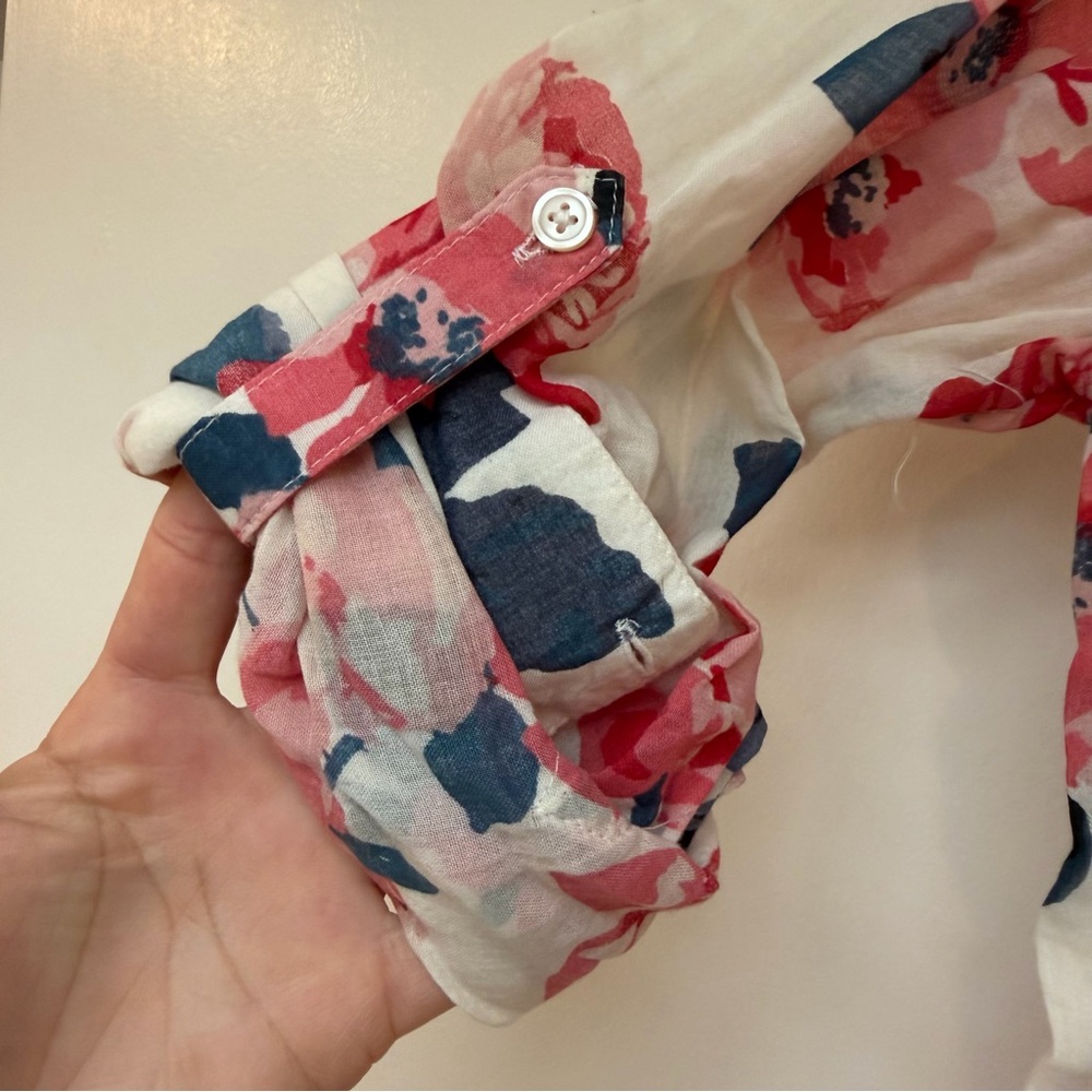GAP Floral Boyfriend Fit Button Up - Picture 3 of 4